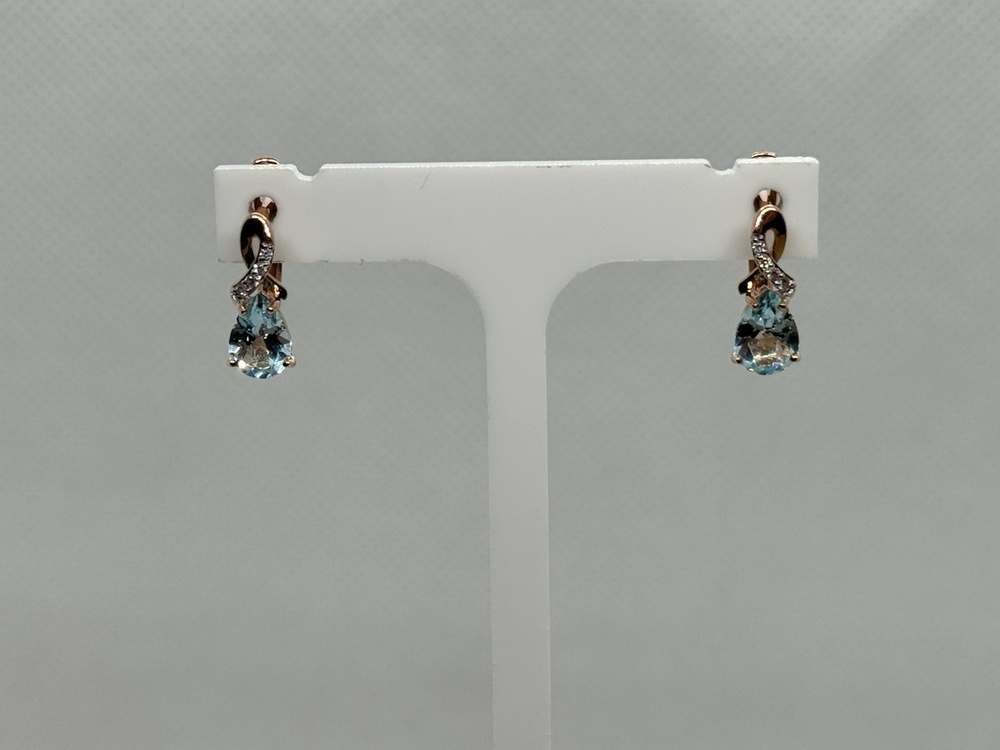 СЕРЬГИ С КАМНЯМИ (Au 585)