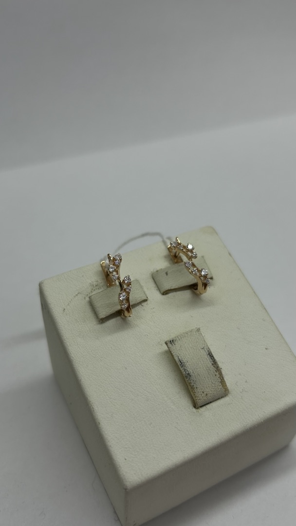 СКМИ585 СЕРЬГИ С КАМНЯМИ (Au 585)