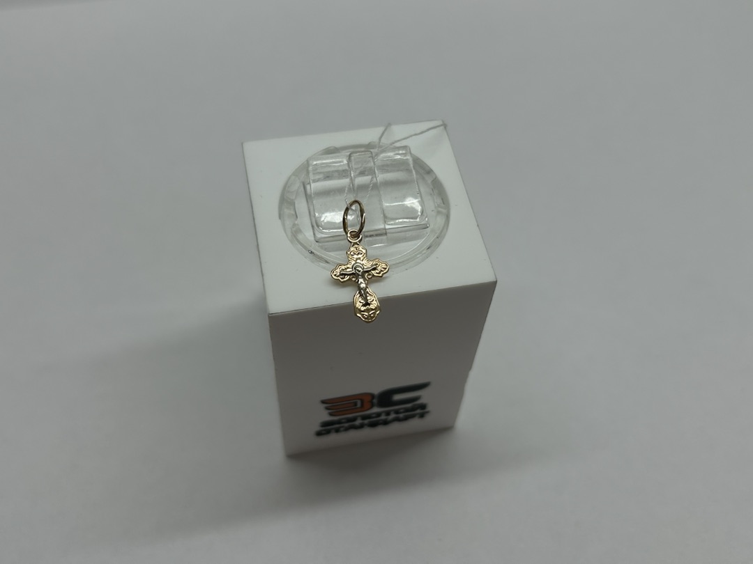 ПОДВЕСКА КРЕСТ БЕЗ КАМНЯ (Au 585)