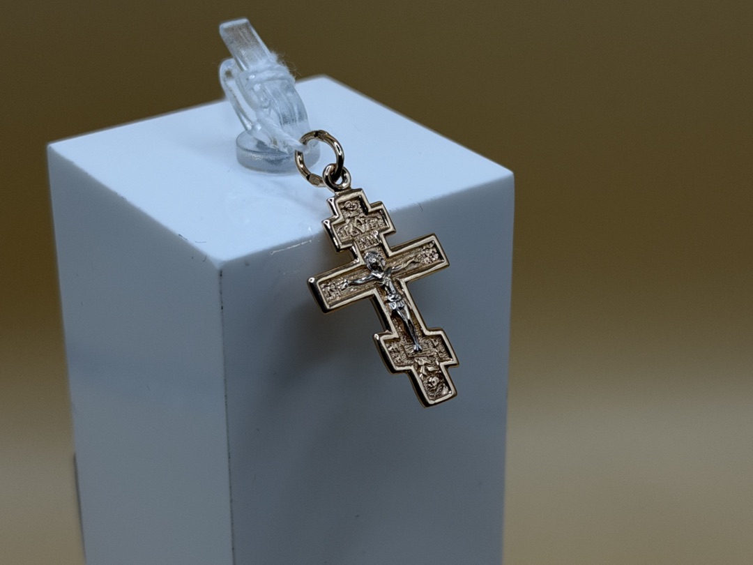 ПОДВЕСКА КРЕСТ БЕЗ КАМНЯ (Au 585)