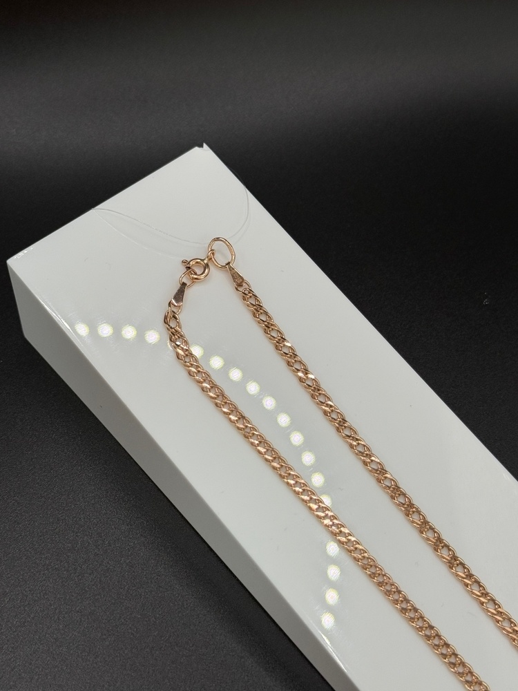 ЦЕПЬ ПУСТОТЕЛАЯ Ромб двойной (Au 585)