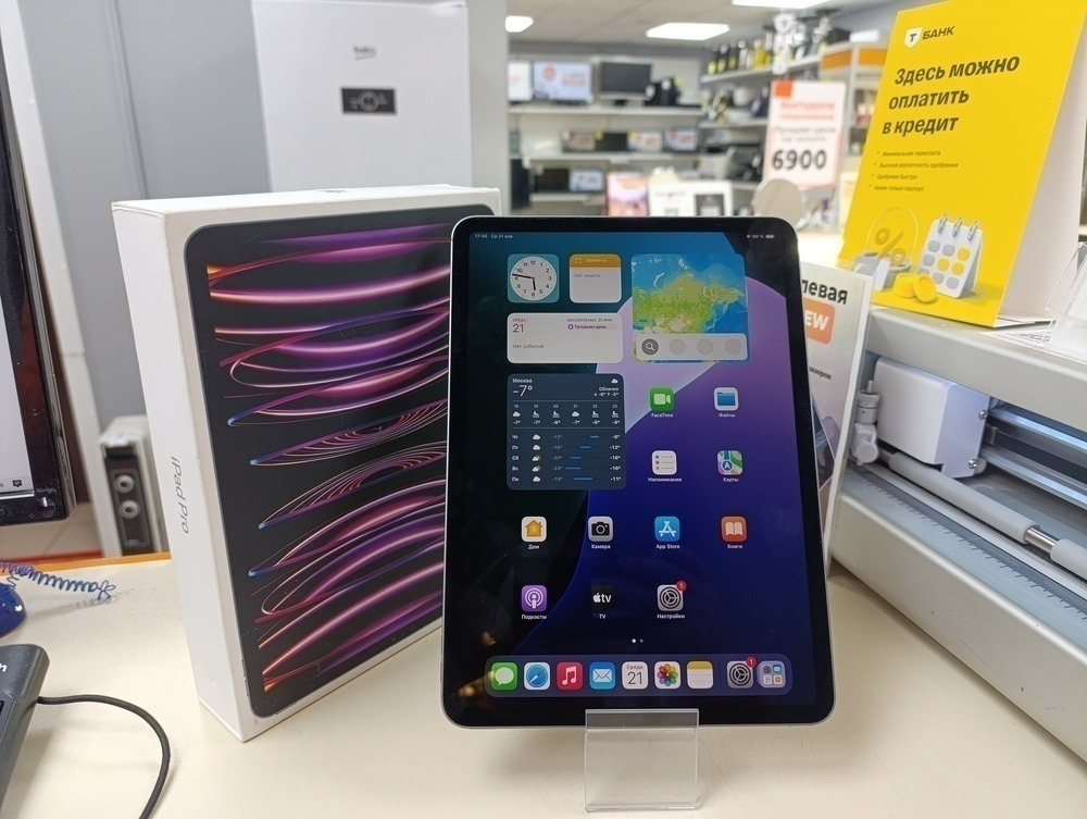 Планшет Apple iPad Pro 256ГБ(11 дюй. 4-го пок.M2)2022 A2435/A2761/A2762(Wi-Fi + Cellular)