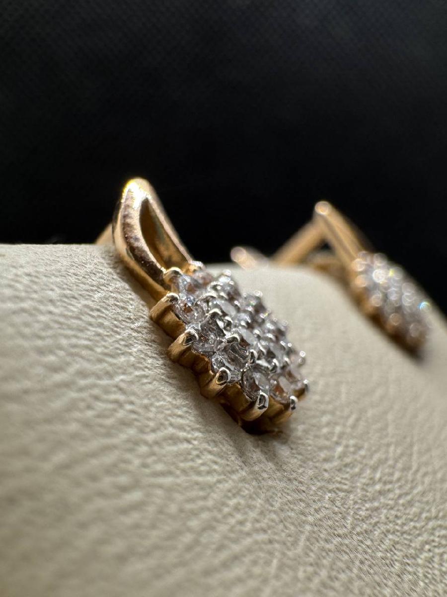 СЕРЬГИ С КАМНЯМИ (Au 585)