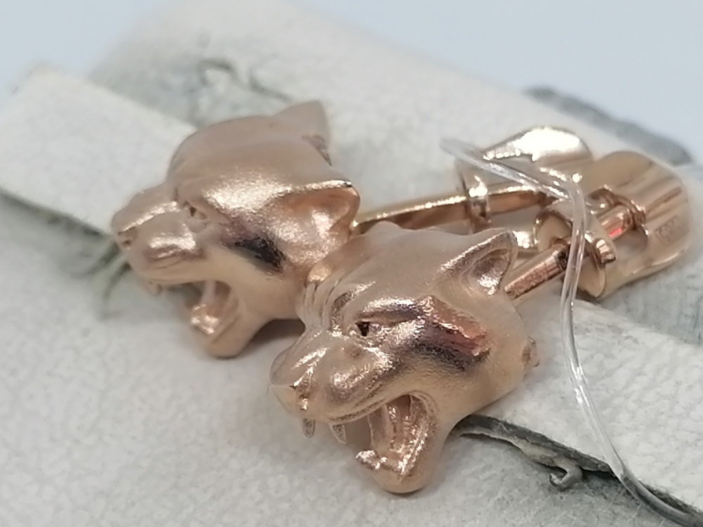 СЕРЬГИ ПУСЕТЫ эмаль (Au 585)