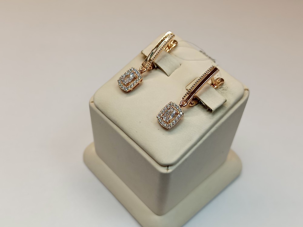 СЕРЬГИ С КАМНЯМИ (Au 585)