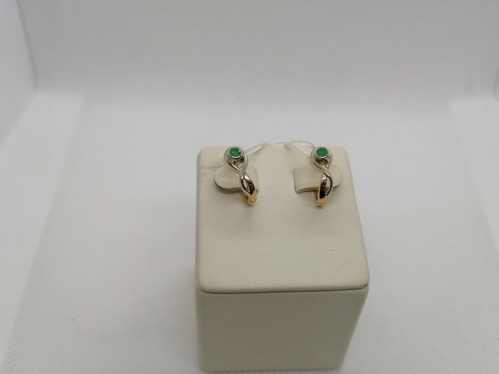 СЕРЬГИ С КАМНЕМ (Au 585)