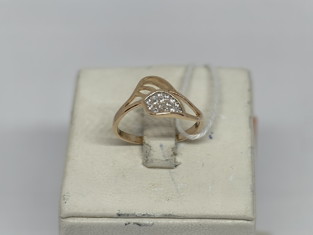 КОЛЬЦО С КАМНЯМИ (Au 585)