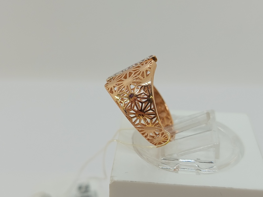 КОЛЬЦО С КАМНЯМИ (Au 585)