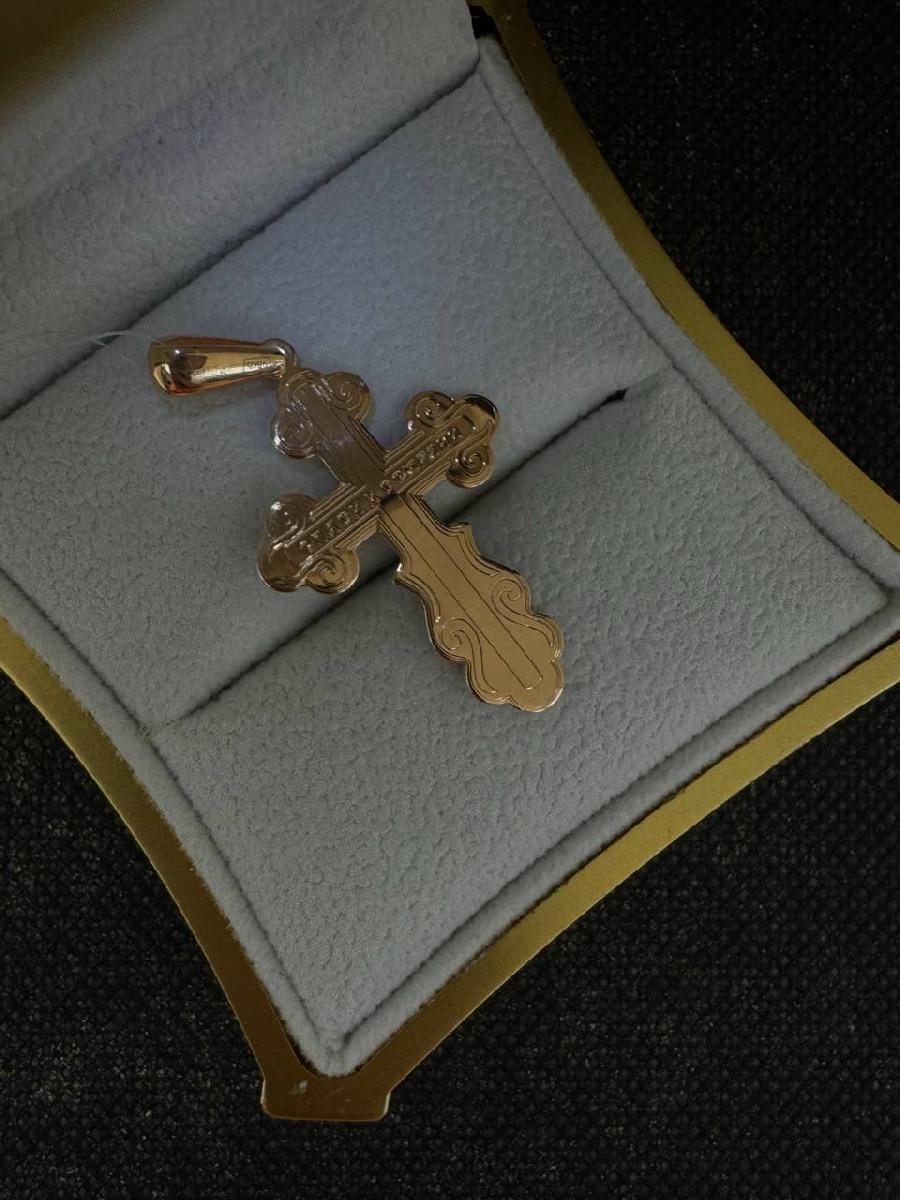ПОДВЕСКА КРЕСТ без камня (Au 585)