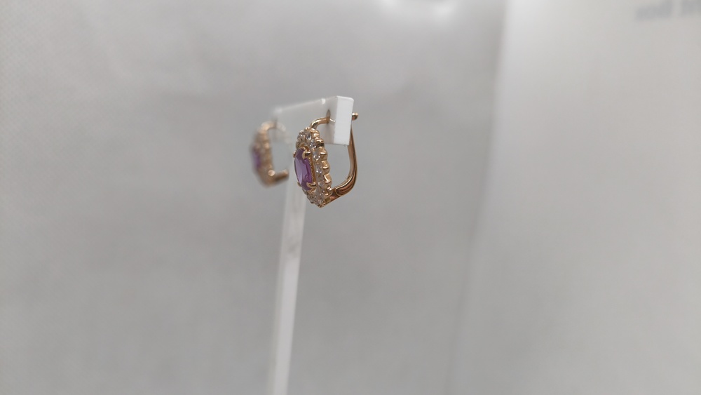 СЕРЬГИ С КАМНЯМИ (Au 585)