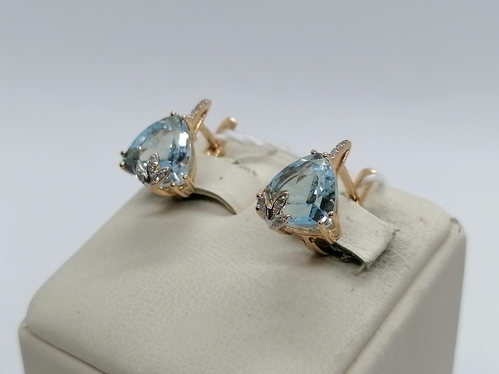 СЕРЬГИ С КАМНЯМИ (Au 585)