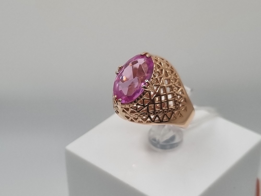 КОЛКМ583 КОЛЬЦО С КАМНЕМ (Au 583)