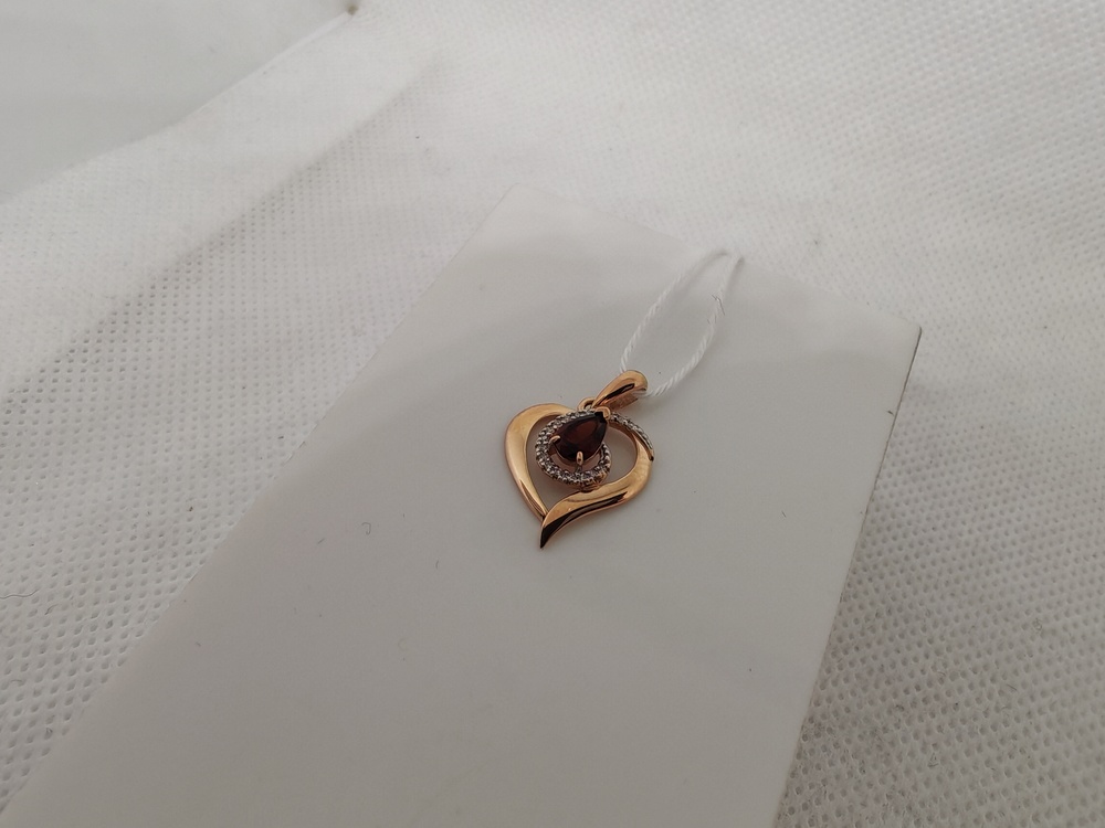 ПОДКМИ585 ПОДВЕСКА С КАМНЯМИ (Au 585)