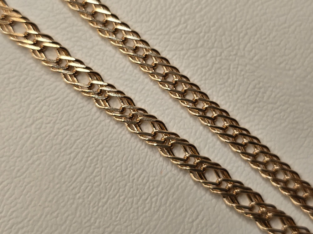 ЦЛР3585 ЦЕПЬ ПОЛНОВЕСНАЯ Ромб тройной (Au 585)