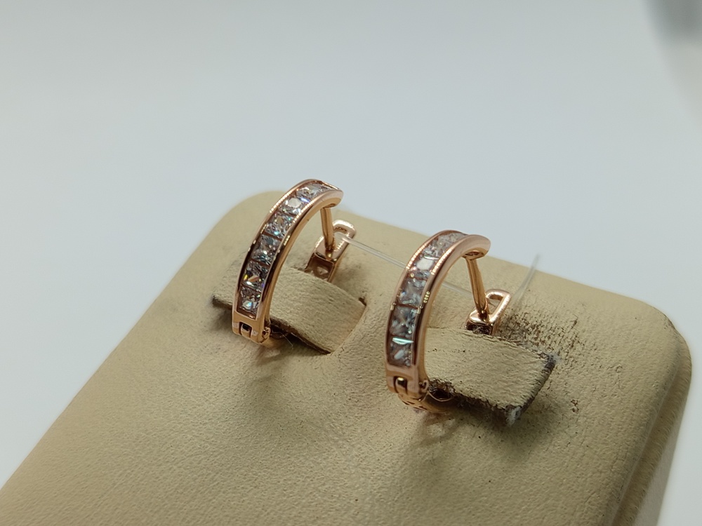 СЕРЬГИ С КАМНЯМИ (Au 585)