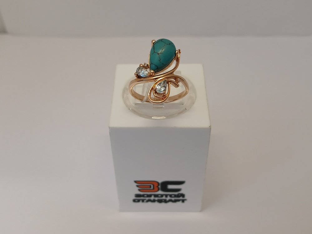 КОЛКМИ585 КОЛЬЦО С КАМНЯМИ (Au 585)