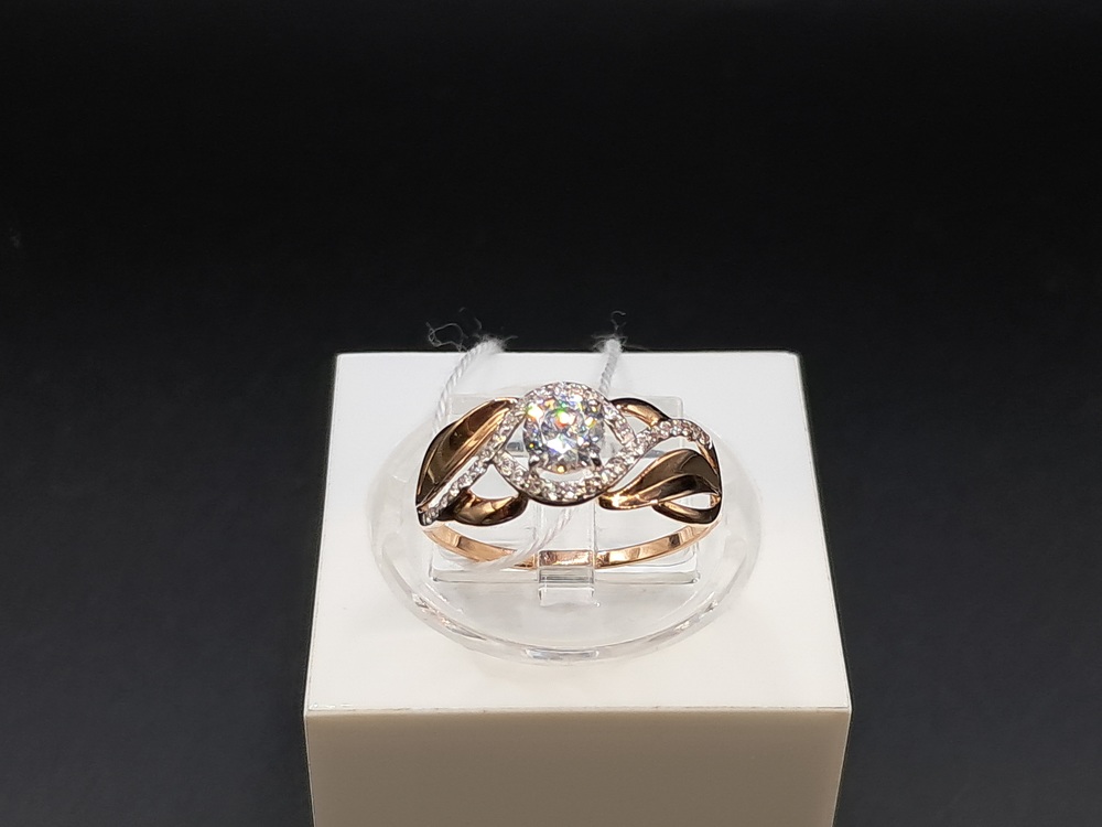 КОЛКМИ585 КОЛЬЦО С КАМНЯМИ (Au 585)