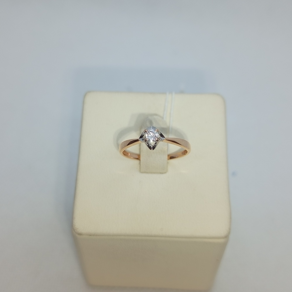 КОЛКМ585 КОЛЬЦО С КАМНЕМ (Au 585)