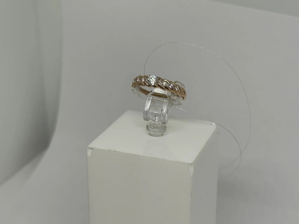 КОЛЬЦО С КАМНЯМИ (Au 585)