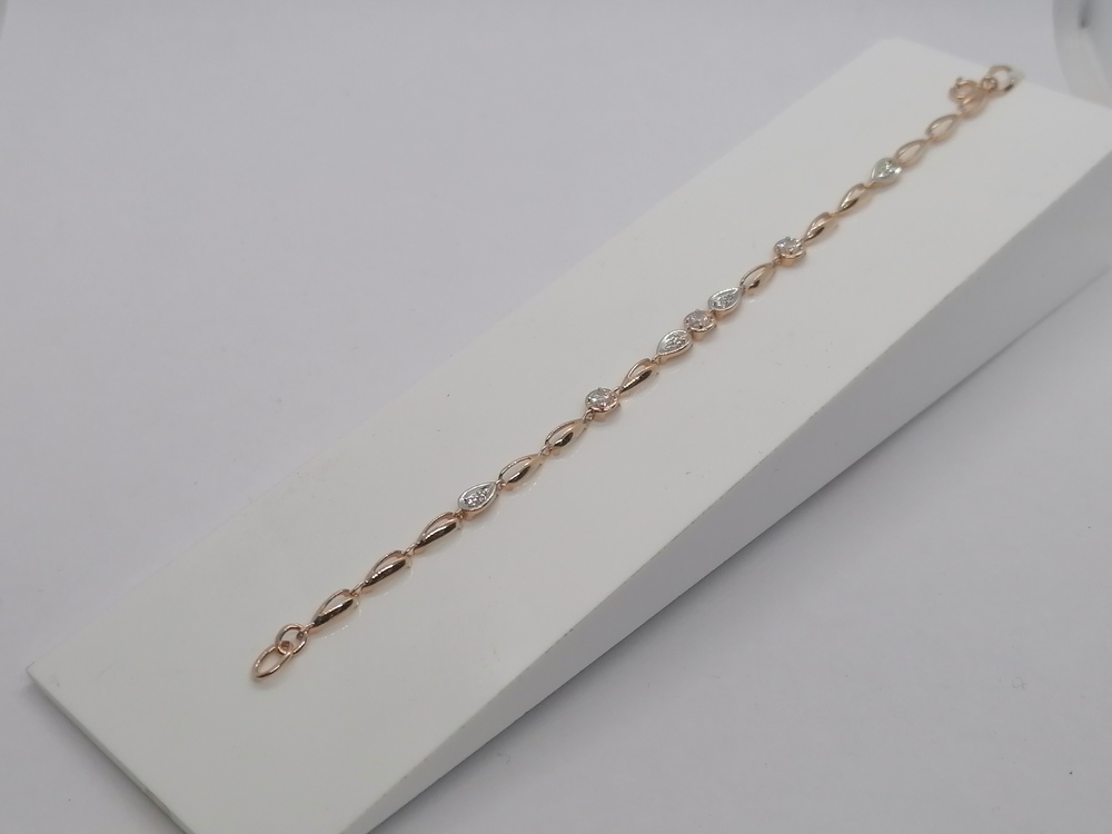 БРАСЛЕТ С КАМНЯМИ (Au 585)