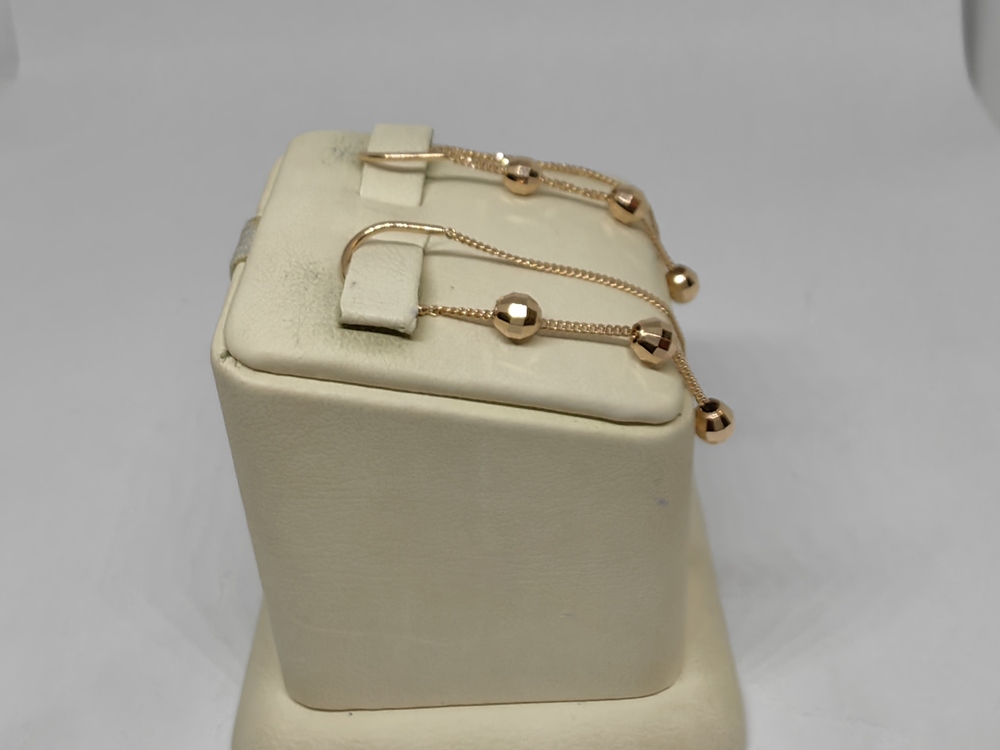 СЕРЬГИ ПРОДЕВКИ без камня (Au 585)