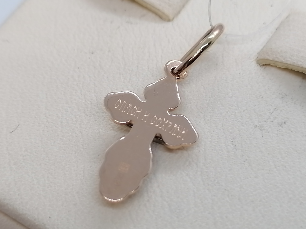 810-00344-10-00-00-00 ПОДВЕСКА КРЕСТ без камня (Au 585)