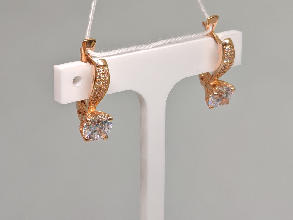 СЕРЬГИ С КАМНЯМИ (Au 585)