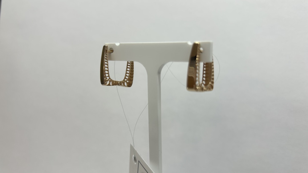 СЕРЬГИ БЕЗ КАМНЯ (Au 585)