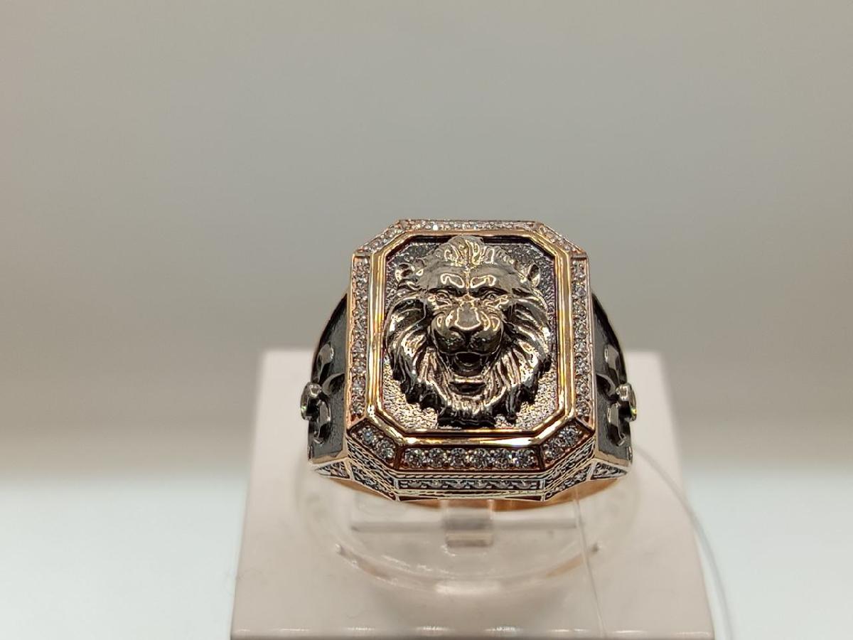 ПЕЧАТКА С КАМНЯМИ (Au 585)