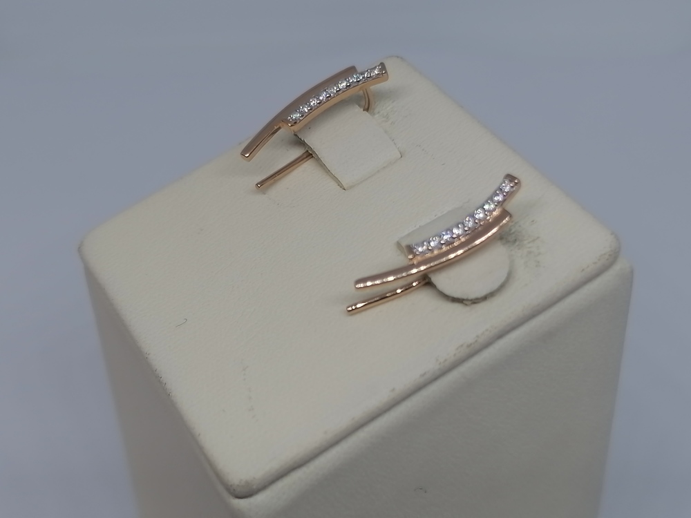 СЕРЬГИ С КАМНЯМИ (Au 585)