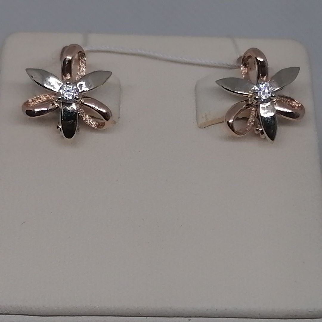 СЕРЬГИ С КАМНЕМ (Au 585)