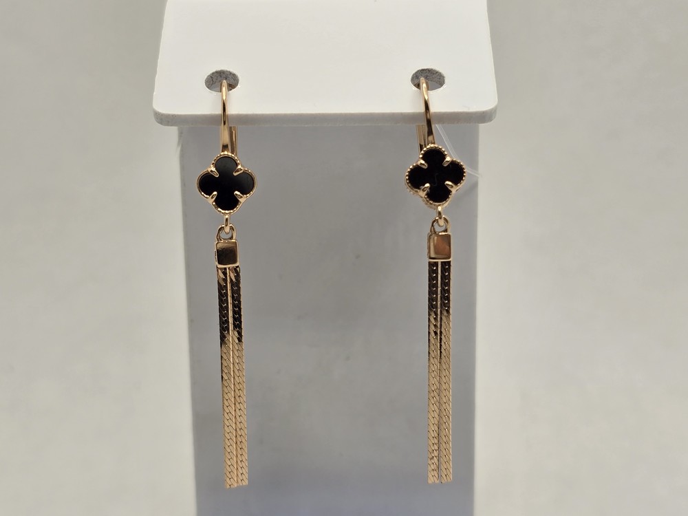 СЕРЬГИ С КАМНЕМ (Au 585)