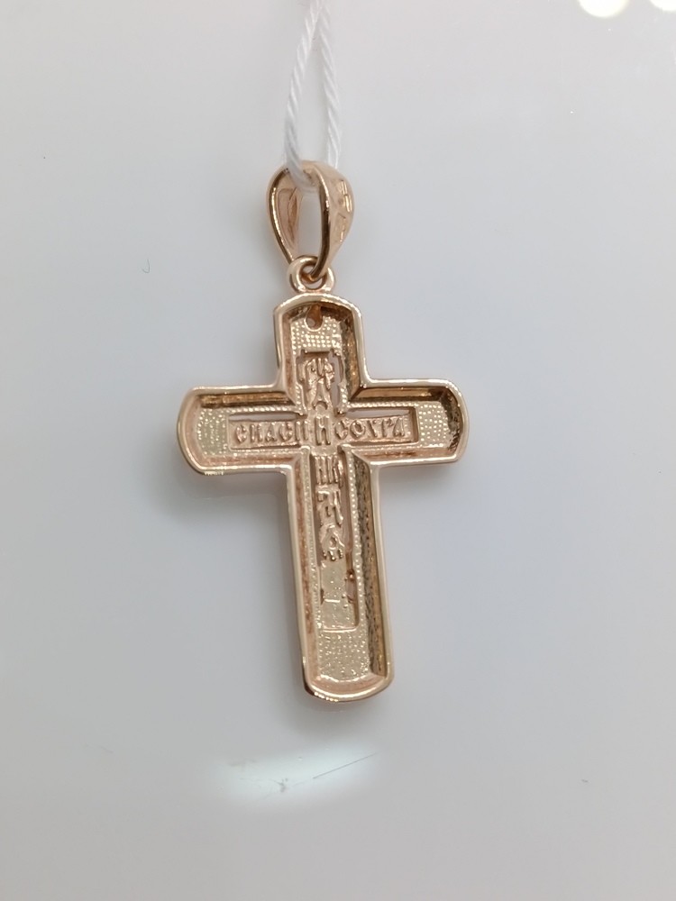 ПОДВЕСКА КРЕСТ С КАМНЕМ (Au 585)