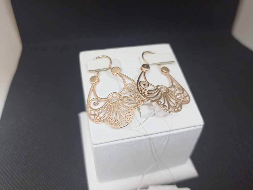 СЕРЬГИ БЕЗ КАМНЯ (Au 585)