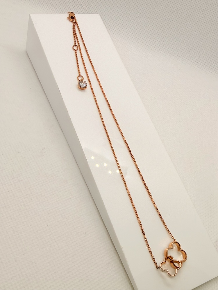 КОЛЬЕ С КАМНЕМ Au 585