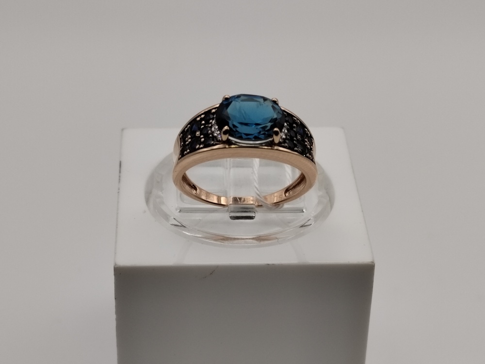 КОЛКМИ585 КОЛЬЦО С КАМНЯМИ (Au 585)