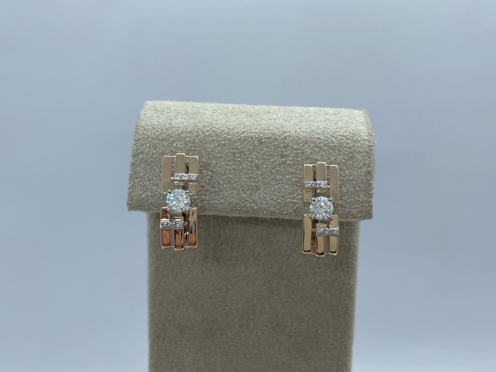 СЕРЬГИ С КАМНЯМИ (Au 585)