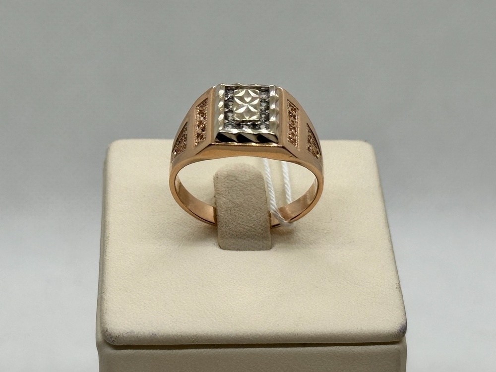 ПЕЧАТКА С КАМНЯМИ (Au 585)