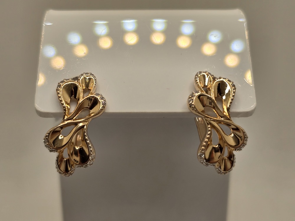 СЕРЬГИ С КАМНЯМИ (Au 585)