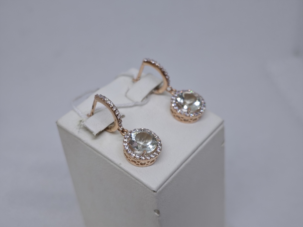 СЕРЬГИ С КАМНЯМИ (Au 585)