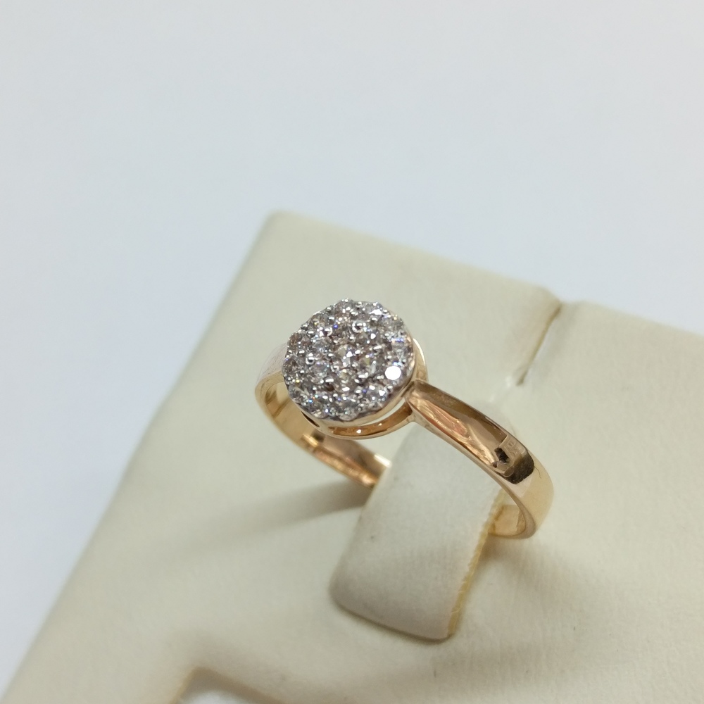 КОЛЬЦО С КАМНЯМИ (Au 585)