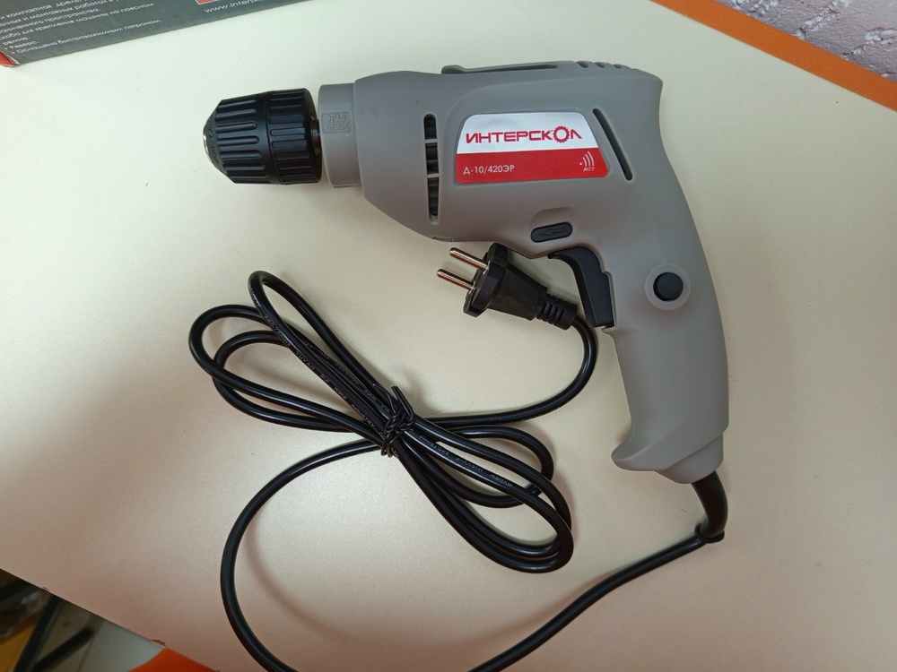 Дрель-безударная Интерскол Д-10/420ЭР ПРОМО (672.1.0.00)