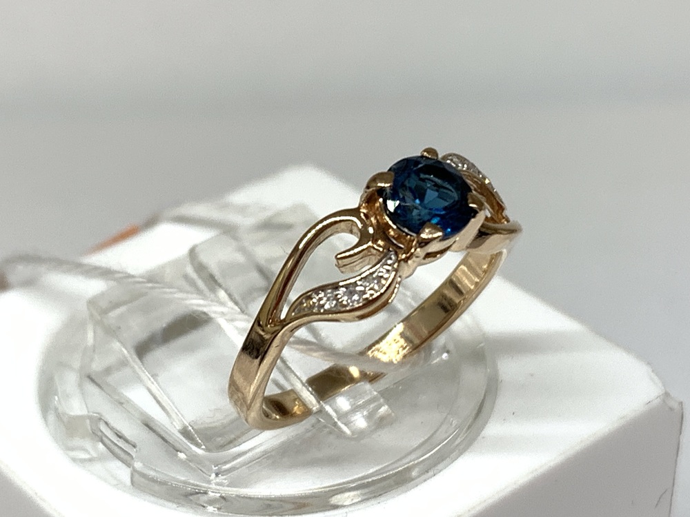 КОЛЬЦО С КАМНЯМИ (Au 585)