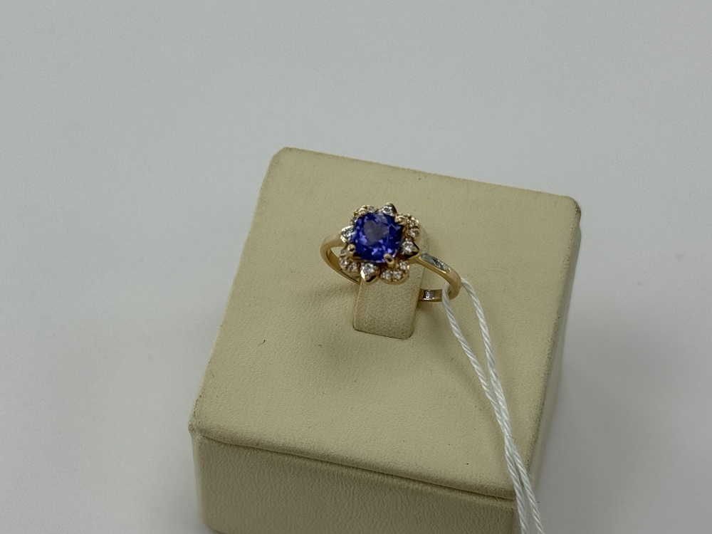 КОЛКМИ585 КОЛЬЦО С КАМНЯМИ (Au 585)