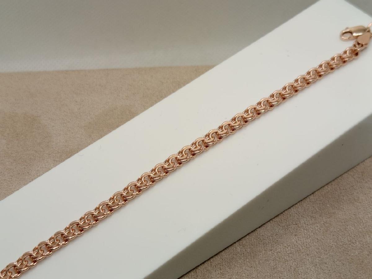 БРАСЛЕТ ПУСТОТЕЛЫЙ Бисмарк (Au 585)