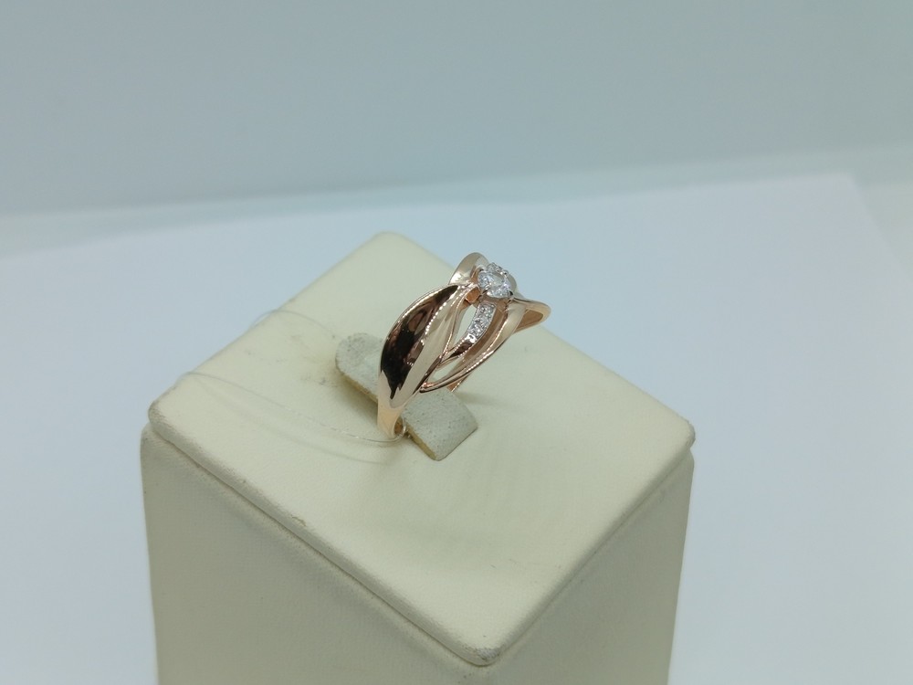 КОЛЬЦО С КАМНЯМИ (Au 585)