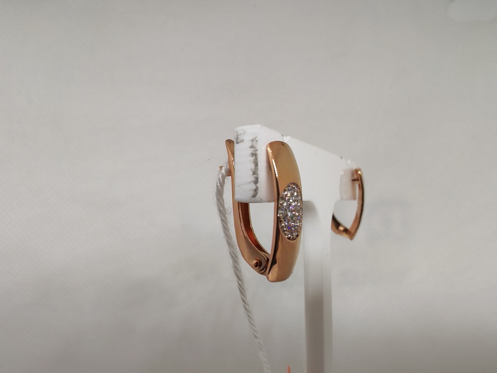 СКМИ585 СЕРЬГИ С КАМНЯМИ (Au 585)