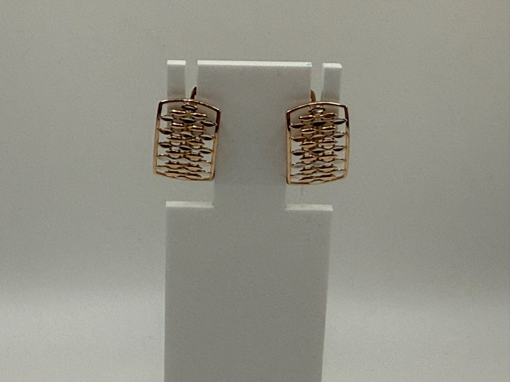 СЕРЬГИ БЕЗ КАМНЯ (Au 585)