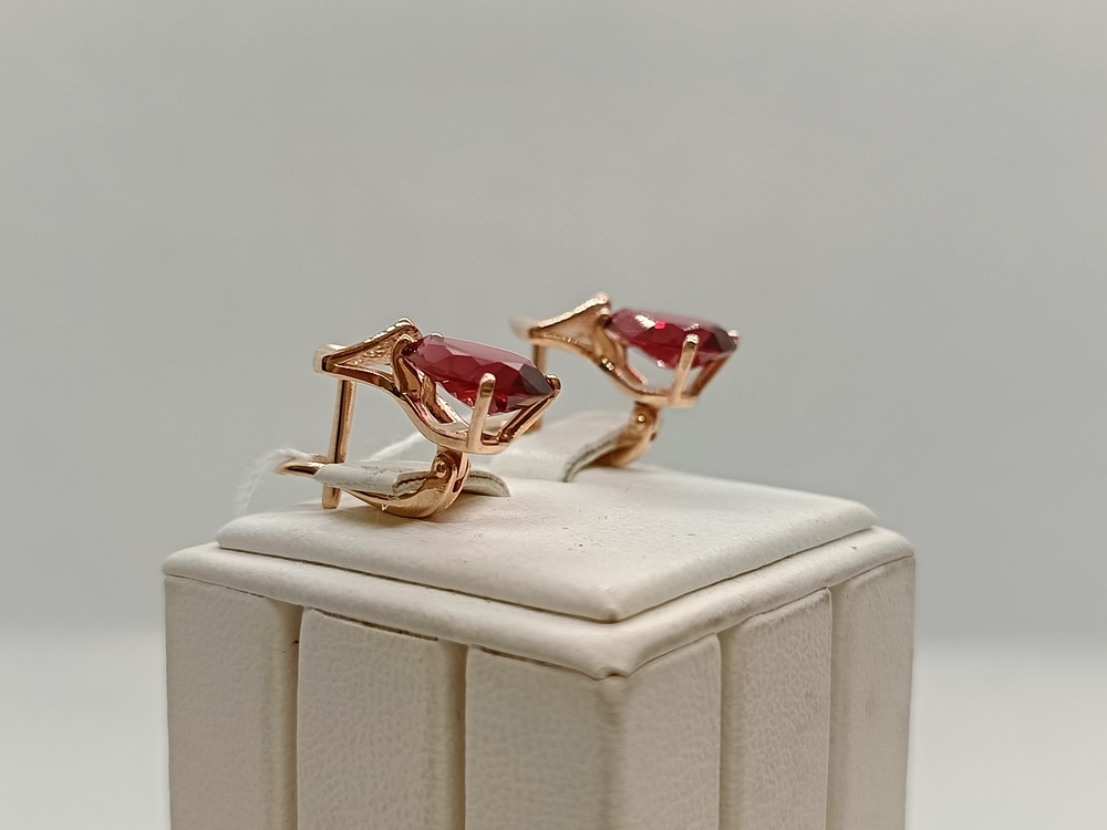 21803296 СЕРЬГИ С КАМНЯМИ (Au 585)