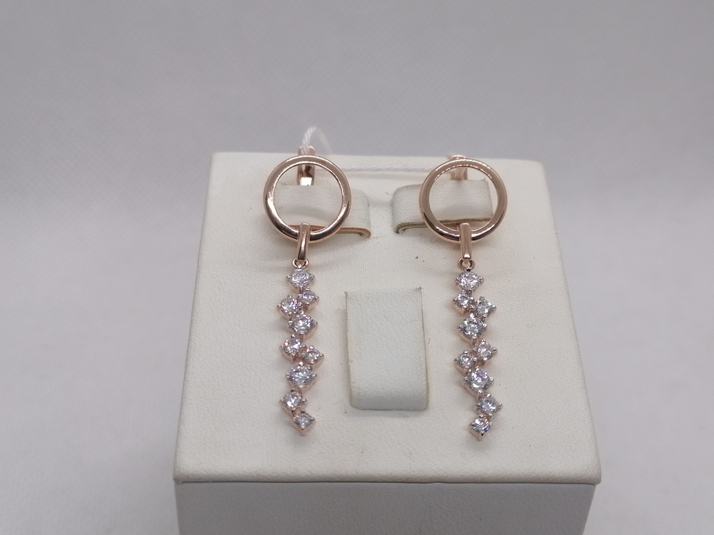 СЕРЬГИ С КАМНЯМИ (Au 585)